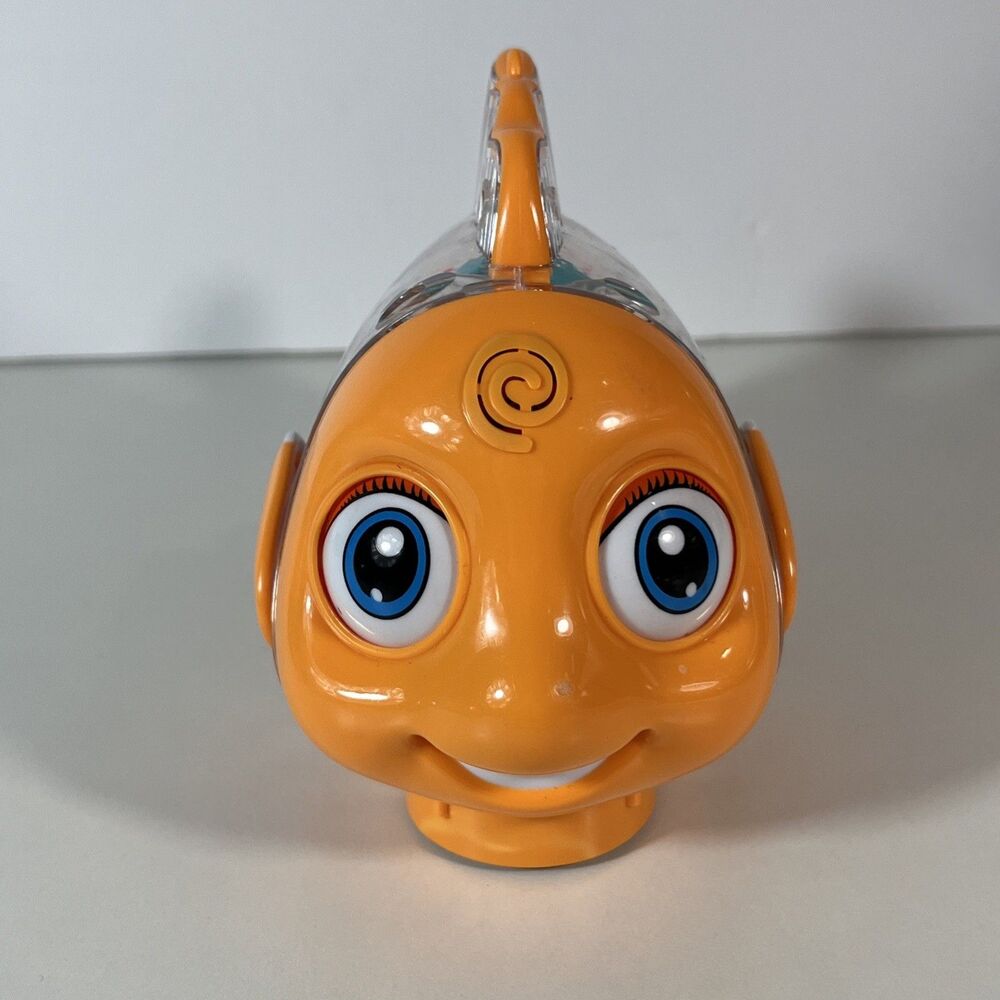 Electric Transparent Gear Fish Toy Kids Light & Sound